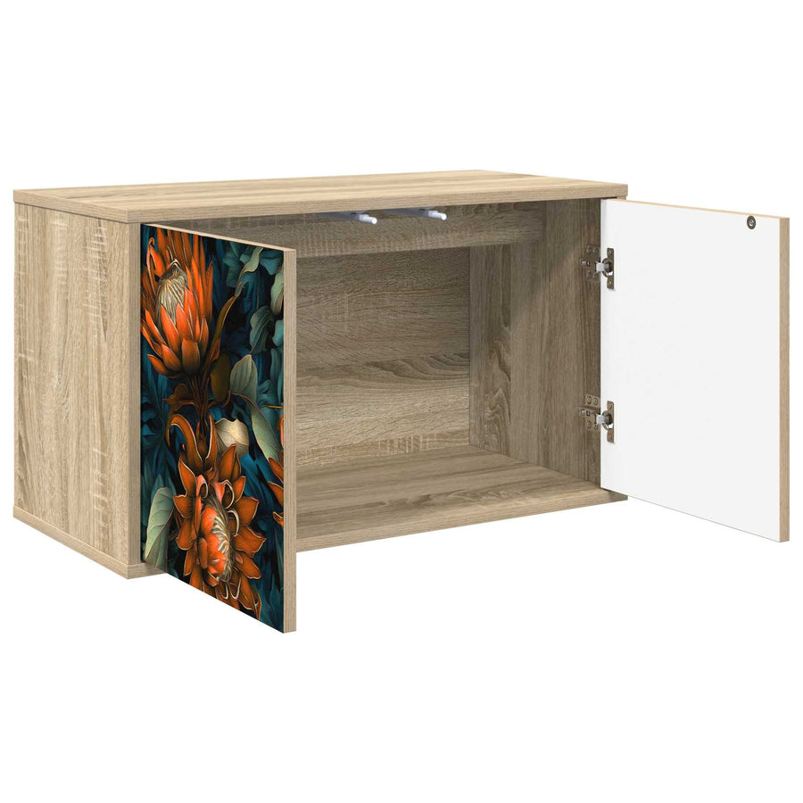 Wandgemonteerd tv-meubel LOCHEM 69 x 33 x 40 cm Sonoma Eiken