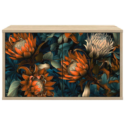 Wandgemonteerd tv-meubel LOCHEM 69 x 33 x 40 cm Sonoma Eiken