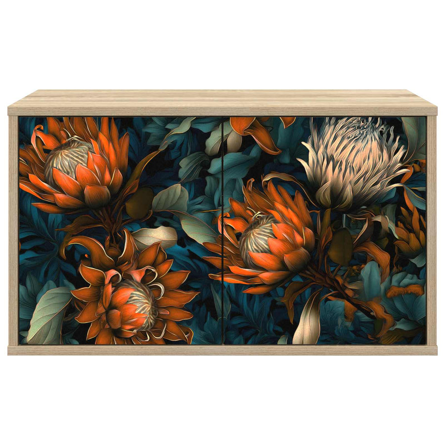 Wandgemonteerd tv-meubel LOCHEM 69 x 33 x 40 cm Sonoma Eiken