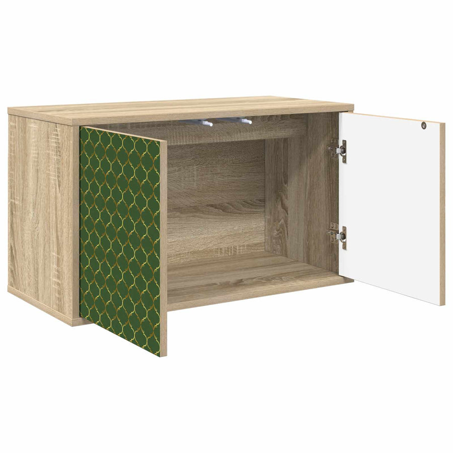 Wandgemonteerd tv-meubel GELEEN 69 x 33 x 40 cm Sonoma Eiken