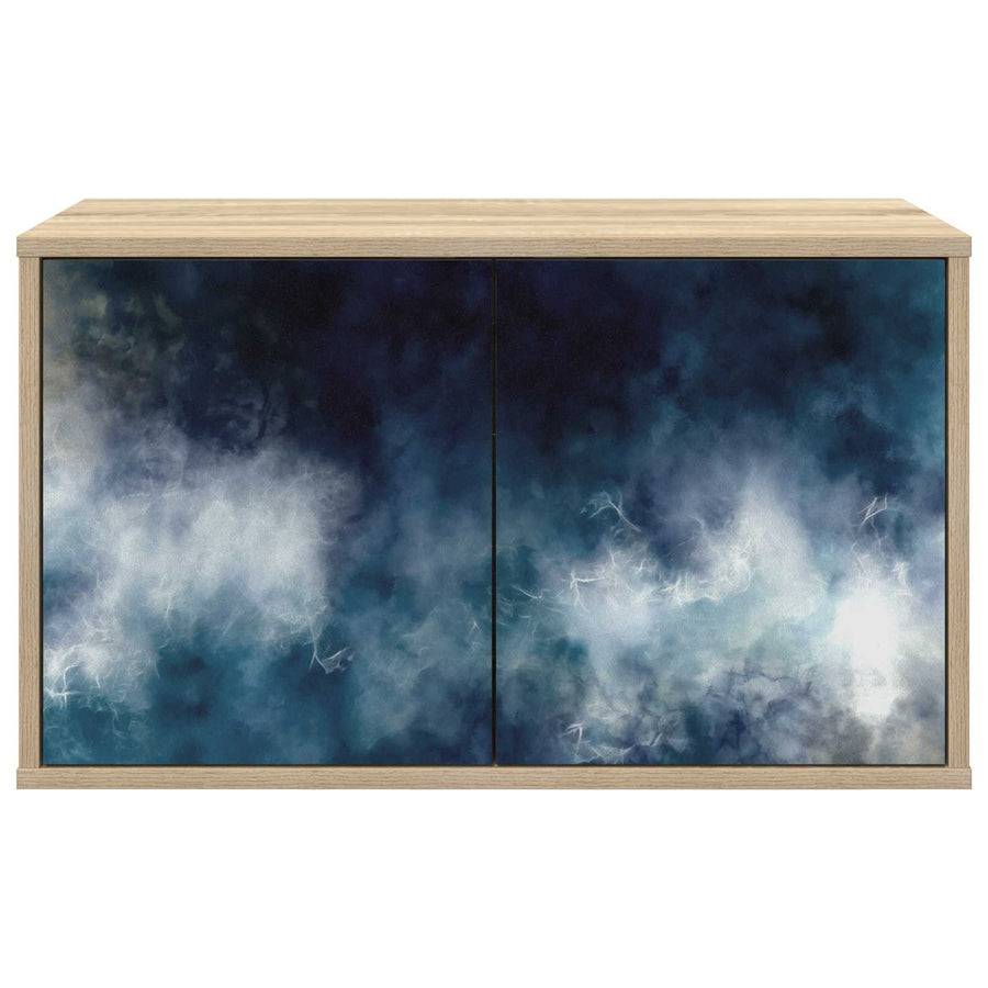 Wandgemonteerd tv-meubel RAALTE 69 x 33 x 40 cm Sonoma Eiken