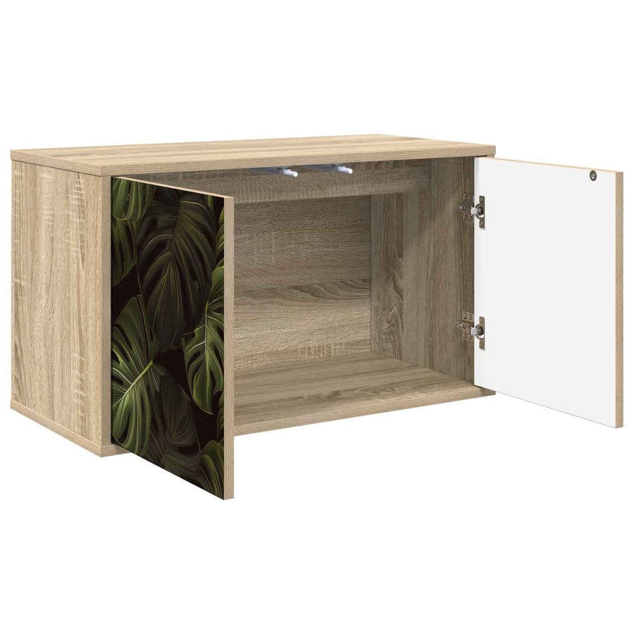 Wandgemonteerd tv-meubel ELBURG 69 x 33 x 40 cm Sonoma Eiken