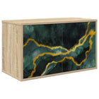 Wandgemonteerd tv-meubel WIJHE 69 x 33 x 40 cm Sonoma Eiken