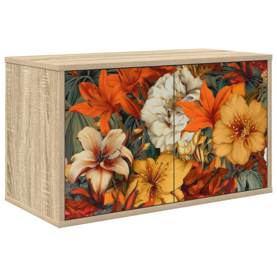 Wandgemonteerd tv-meubel GENNEP 69 x 33 x 40 cm Sonoma Eiken