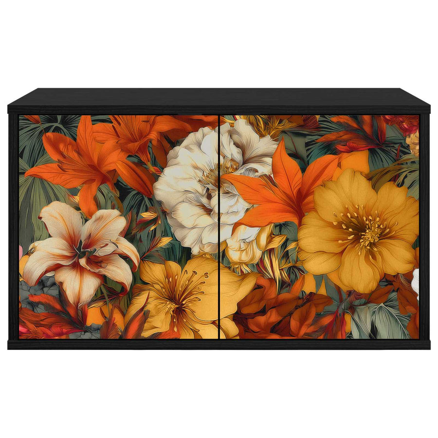 Wandgemonteerd tv-meubel GENNEP 69 x 33 x 40 cm Zwart eiken