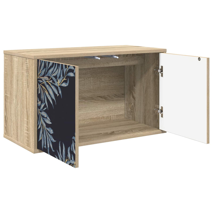 Wandgemonteerd tv-meubel DOKKUM 69 x 33 x 40 cm Sonoma Eiken