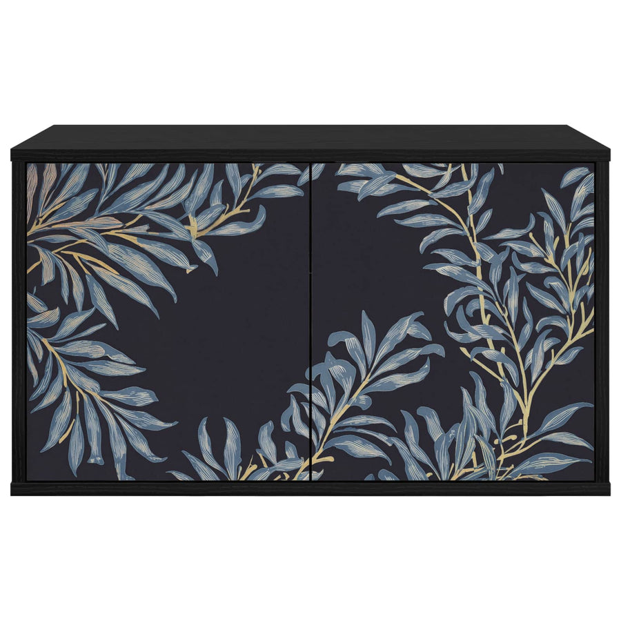 Wandgemonteerd tv-meubel DOKKUM 69 x 33 x 40 cm Zwart eiken