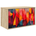 Wandgemonteerd tv-meubel HEESCH 69 x 33 x 40 cm Sonoma Eiken