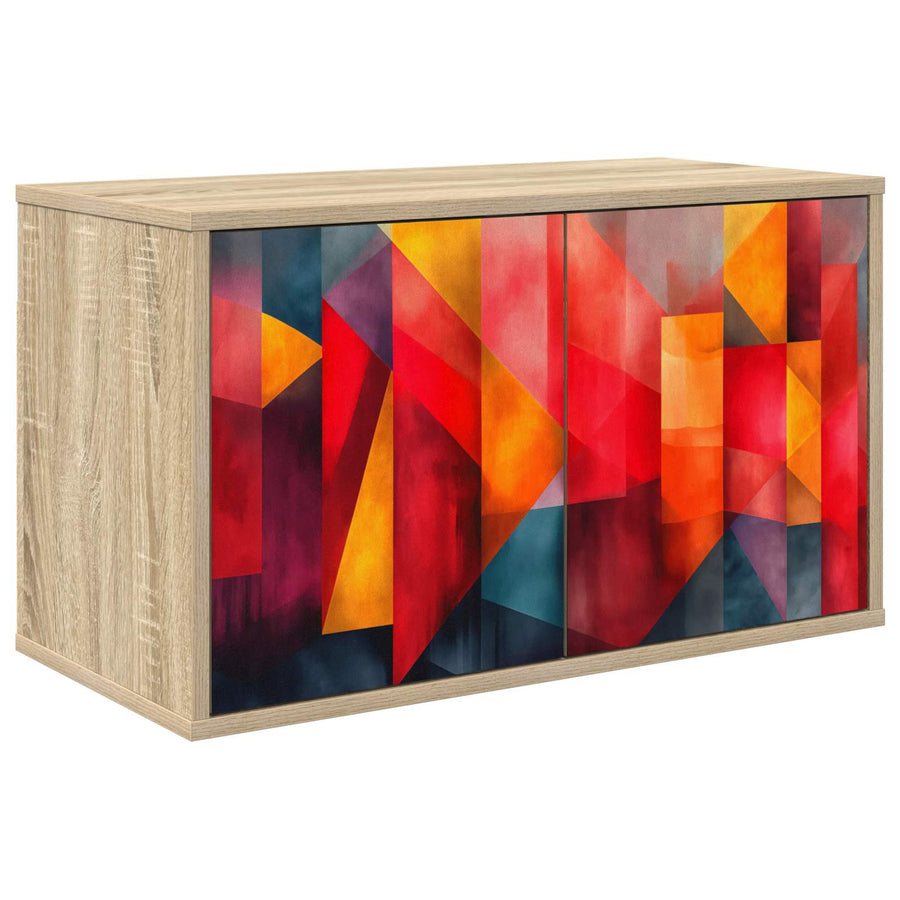 Wandgemonteerd tv-meubel HEESCH 69 x 33 x 40 cm Sonoma Eiken