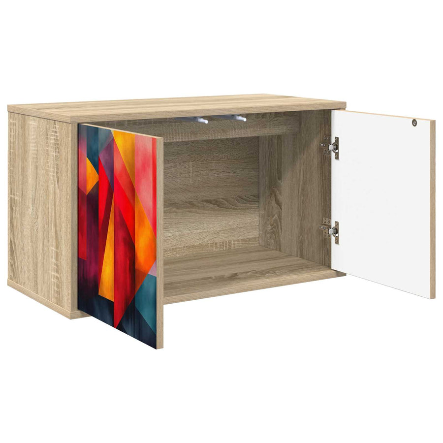 Wandgemonteerd tv-meubel HEESCH 69 x 33 x 40 cm Sonoma Eiken