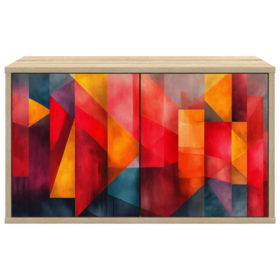 Wandgemonteerd tv-meubel HEESCH 69 x 33 x 40 cm Sonoma Eiken