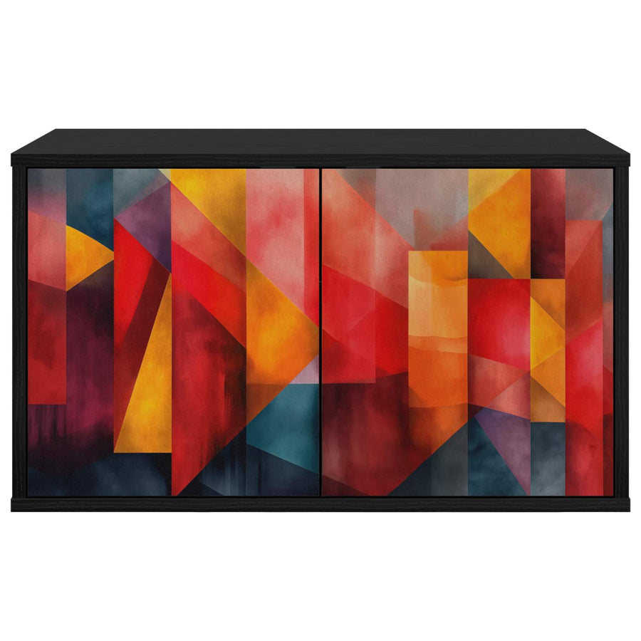 Wandgemonteerd tv-meubel HEESCH 69 x 33 x 40 cm Zwart eiken