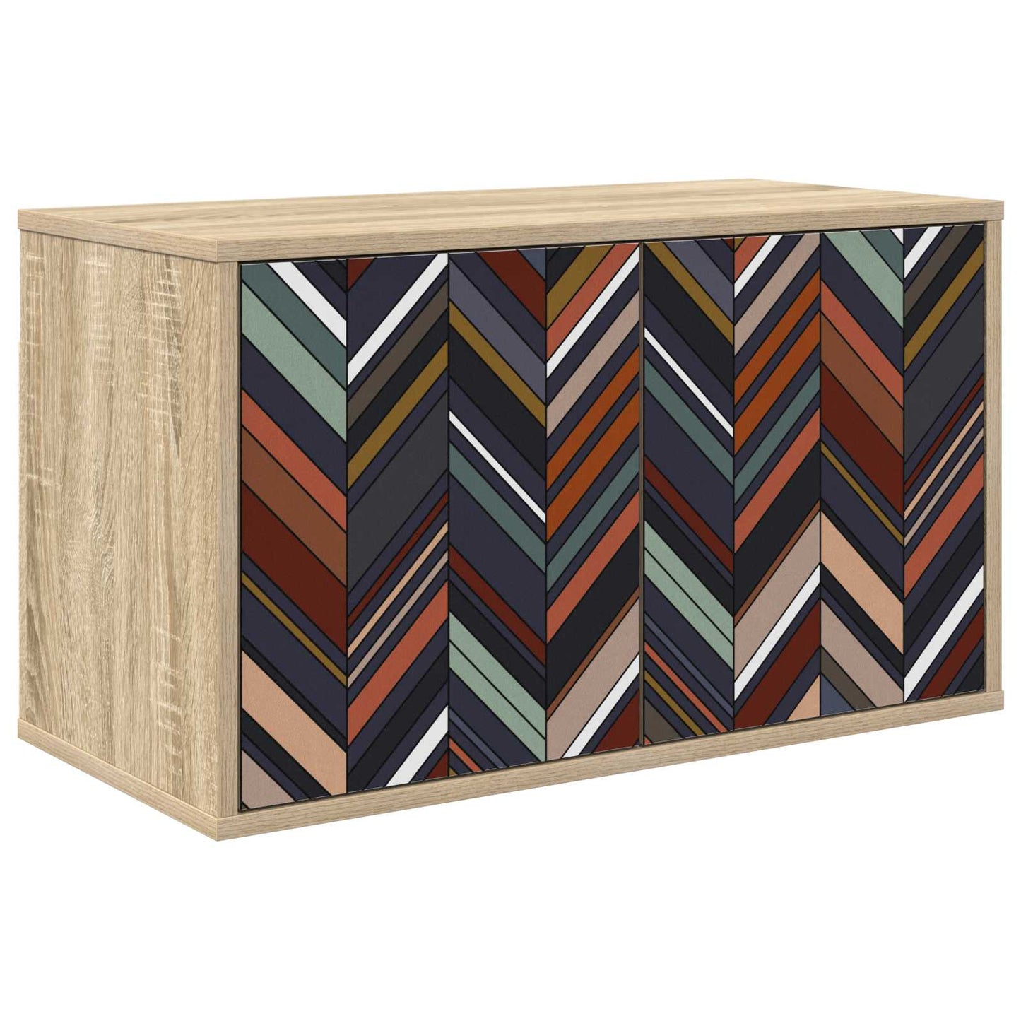 Wandgemonteerd tv-meubel OMMEN 69 x 33 x 40 cm Sonoma Eiken
