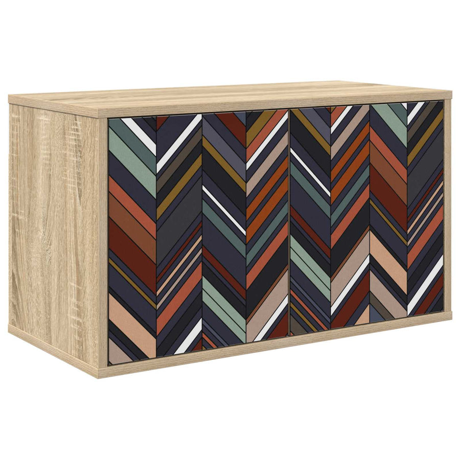 Wandgemonteerd tv-meubel OMMEN 69 x 33 x 40 cm Sonoma Eiken