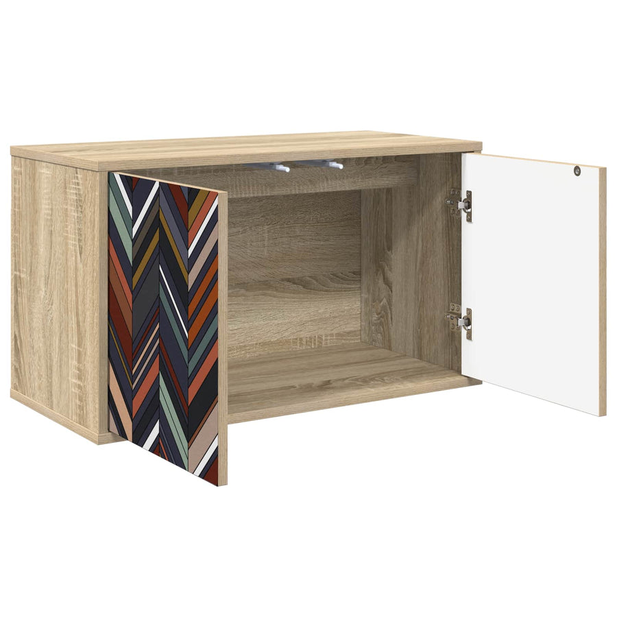 Wandgemonteerd tv-meubel OMMEN 69 x 33 x 40 cm Sonoma Eiken