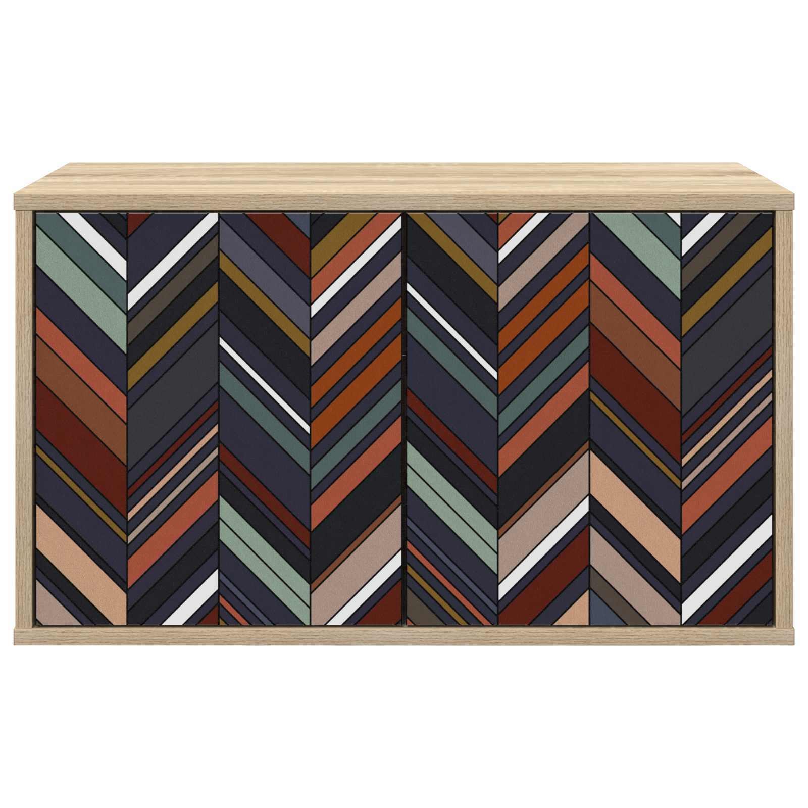 Wandgemonteerd tv-meubel OMMEN 69 x 33 x 40 cm Sonoma Eiken