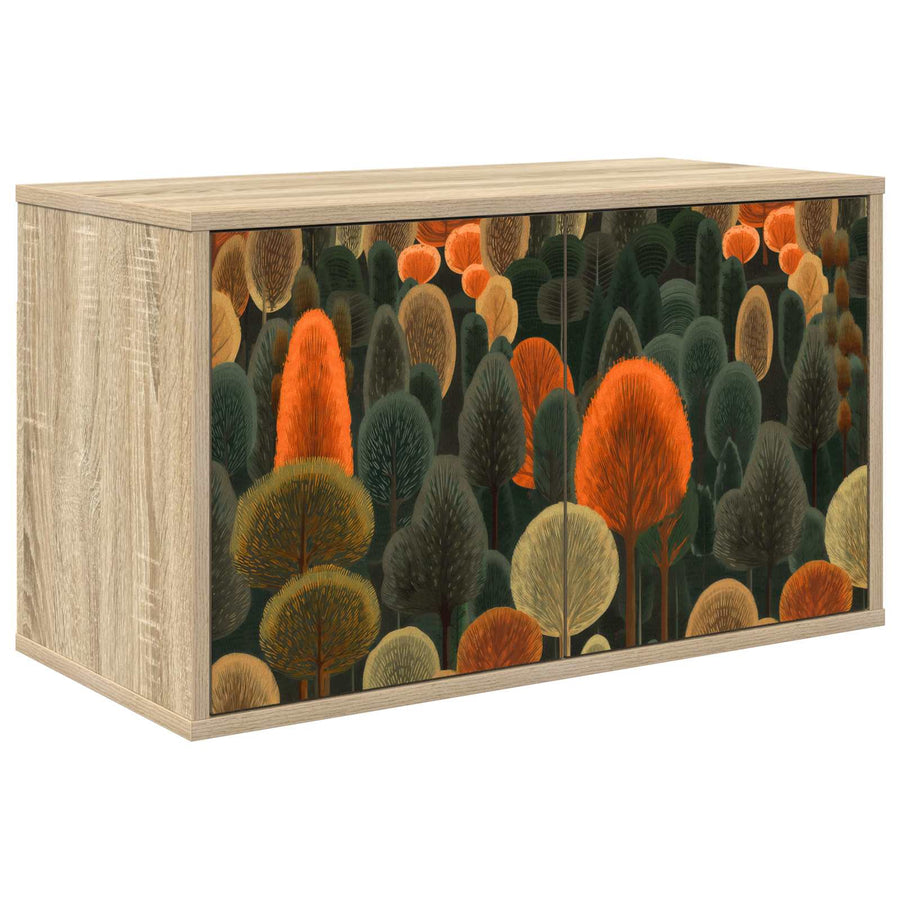 Wandgemonteerd tv-meubel ZAANDAM 69 x 33 x 40 cm Sonoma Eiken