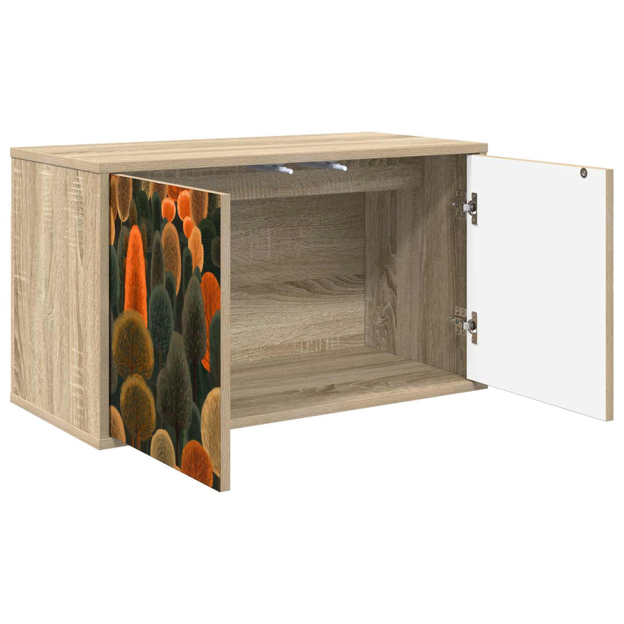 Wandgemonteerd tv-meubel ZAANDAM 69 x 33 x 40 cm Sonoma Eiken