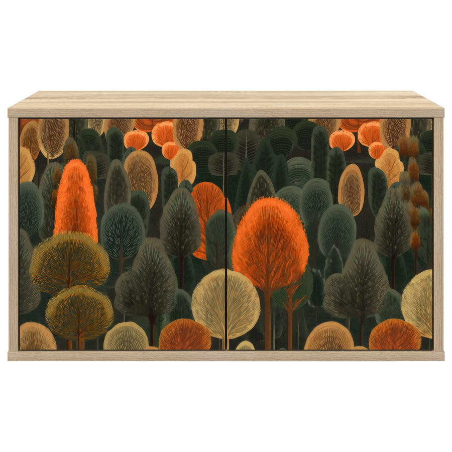 Wandgemonteerd tv-meubel ZAANDAM 69 x 33 x 40 cm Sonoma Eiken