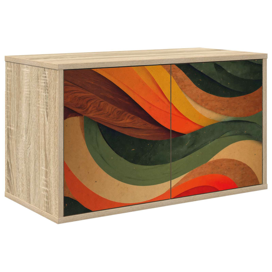 Wandgemonteerd tv-meubel BONN 69 x 33 x 40 cm Sonoma Eiken