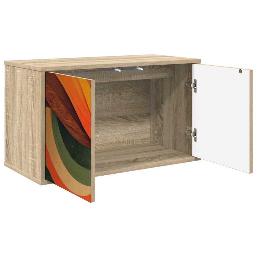Wandgemonteerd tv-meubel BONN 69 x 33 x 40 cm Sonoma Eiken