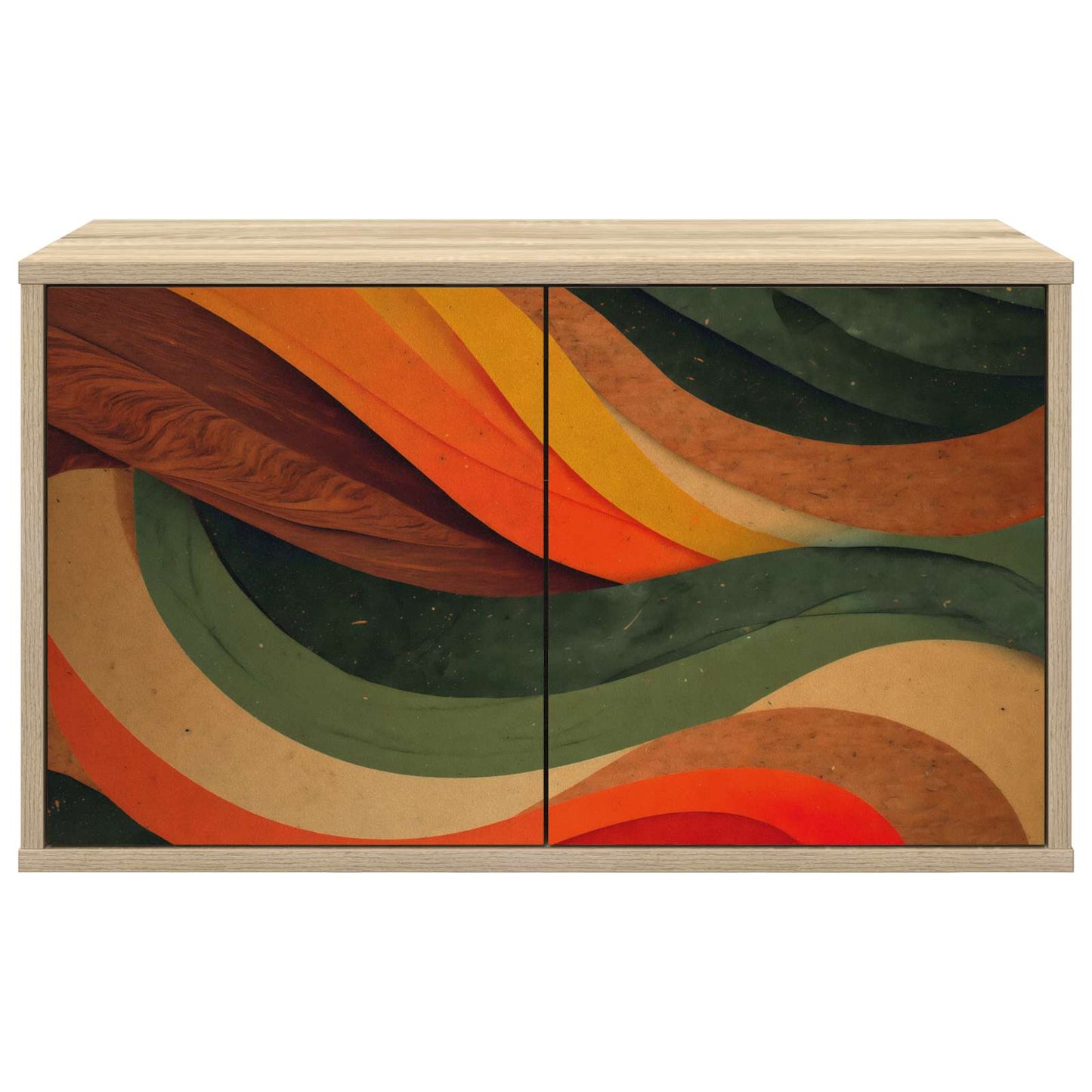 Wandgemonteerd tv-meubel BONN 69 x 33 x 40 cm Sonoma Eiken