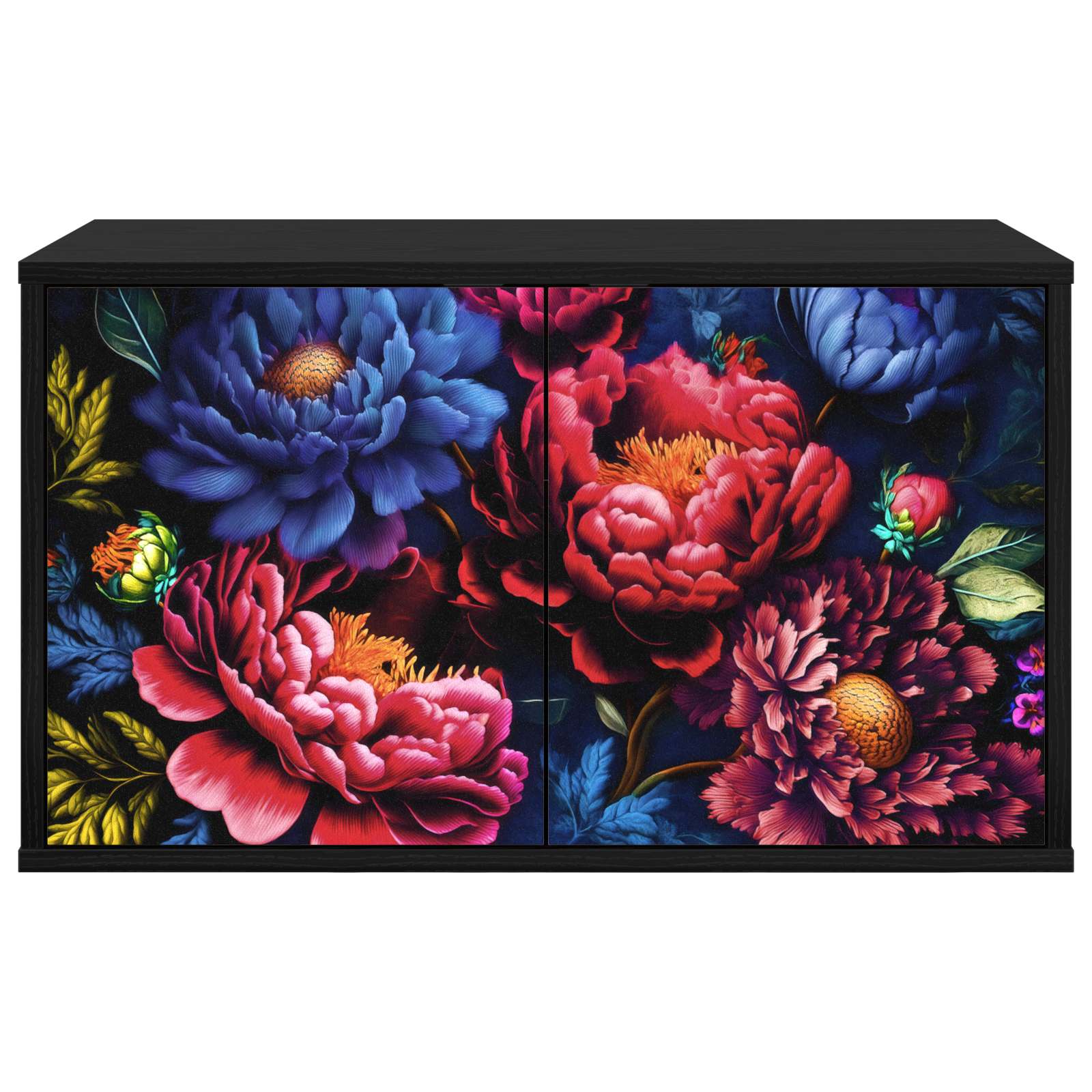 Wandgemonteerd tv-meubel KIEL 69 x 33 x 40 cm Zwart eiken