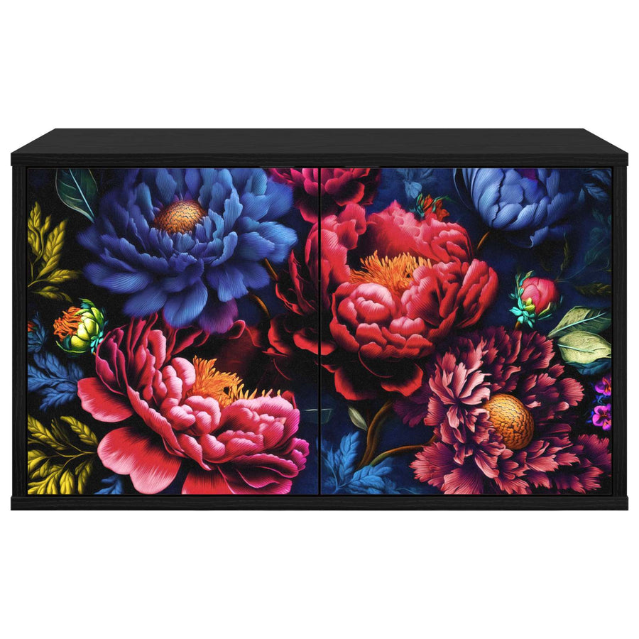 Wandgemonteerd tv-meubel KIEL 69 x 33 x 40 cm Zwart eiken