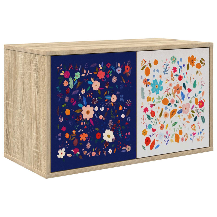 Wandgemonteerd tv-meubel MAINZ 69 x 33 x 40 cm Sonoma Eiken