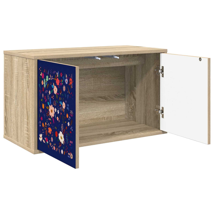 Wandgemonteerd tv-meubel MAINZ 69 x 33 x 40 cm Sonoma Eiken
