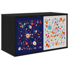 Wandgemonteerd tv-meubel MAINZ 69 x 33 x 40 cm Zwart eiken