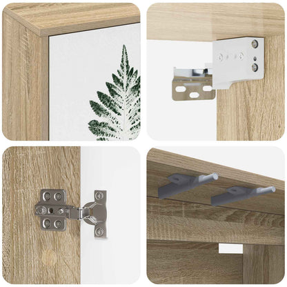 Wandgemonteerd tv-meubel HANAU 69 x 33 x 40 cm Sonoma Eiken