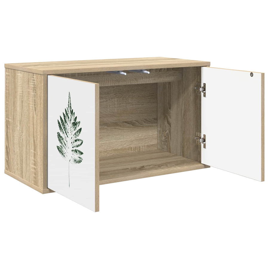 Wandgemonteerd tv-meubel HANAU 69 x 33 x 40 cm Sonoma Eiken