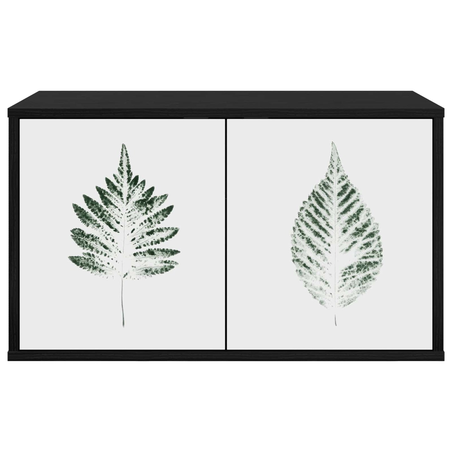 Wandgemonteerd tv-meubel HANAU 69 x 33 x 40 cm Zwart eiken