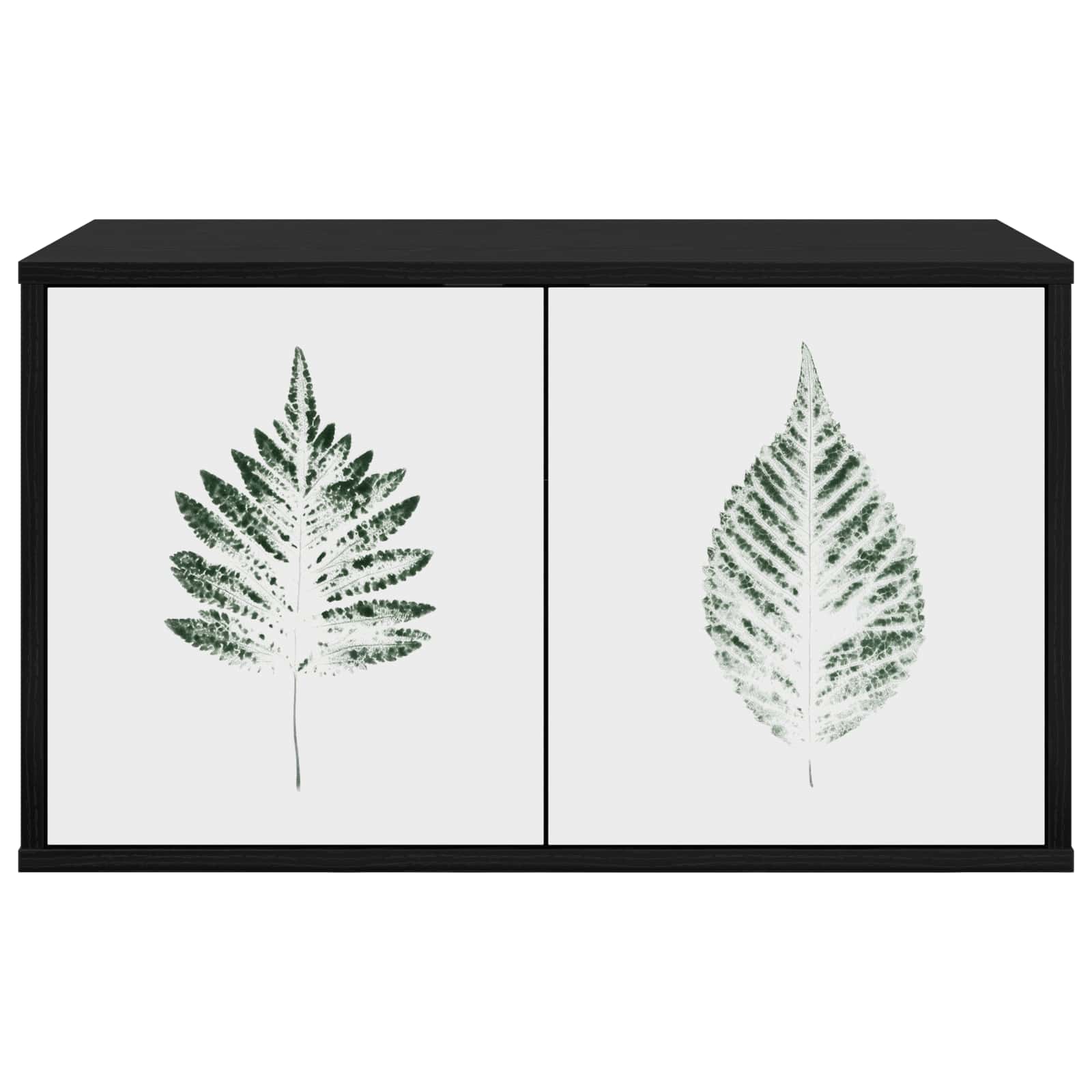 Wandgemonteerd tv-meubel HANAU 69 x 33 x 40 cm Zwart eiken