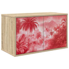 Wandgemonteerd tv-meubel AACHEN 69 x 33 x 40 cm Sonoma Eiken