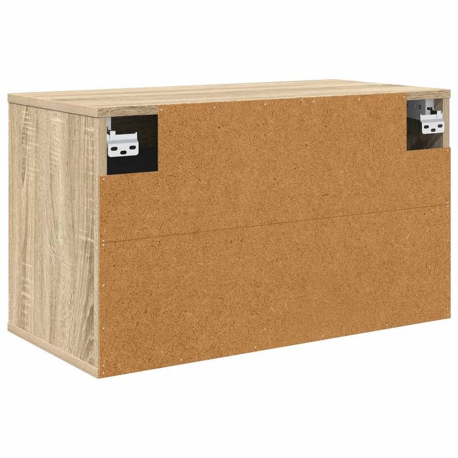 Wandgemonteerd tv-meubel AACHEN 69 x 33 x 40 cm Sonoma Eiken