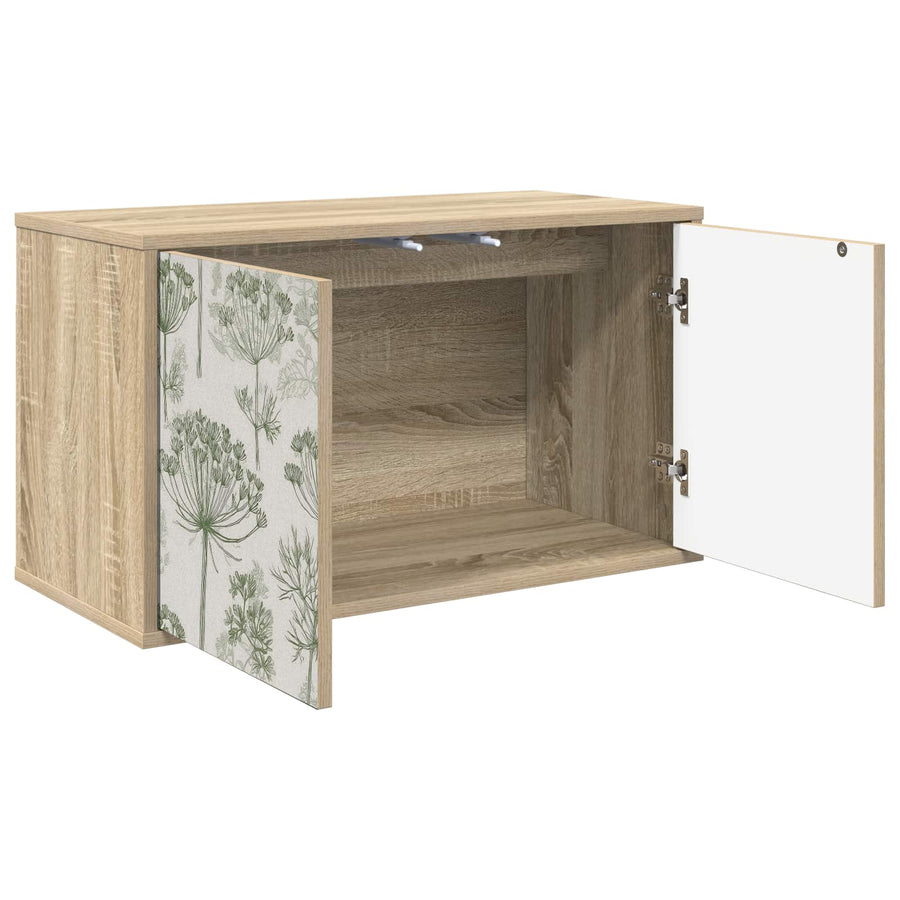 Wandgemonteerd tv-meubel GOTHA 69 x 33 x 40 cm Sonoma Eiken