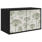 Wandgemonteerd tv-meubel GOTHA 69 x 33 x 40 cm Zwart eiken