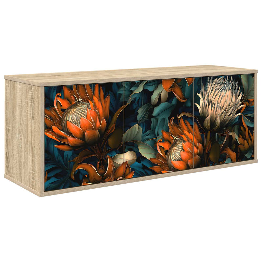 Wandgemonteerd tv-meubel LOCHEM 102 x 33 x 40 cm Sonoma Eiken