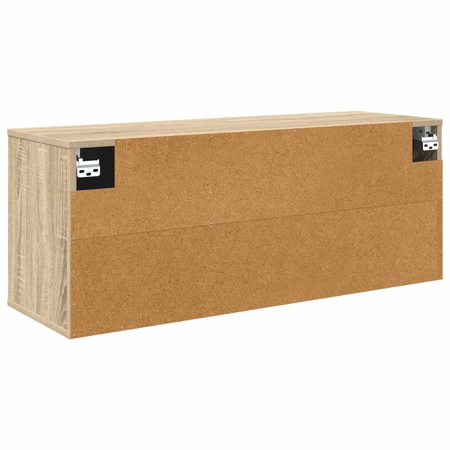 Wandgemonteerd tv-meubel LOCHEM 102 x 33 x 40 cm Sonoma Eiken