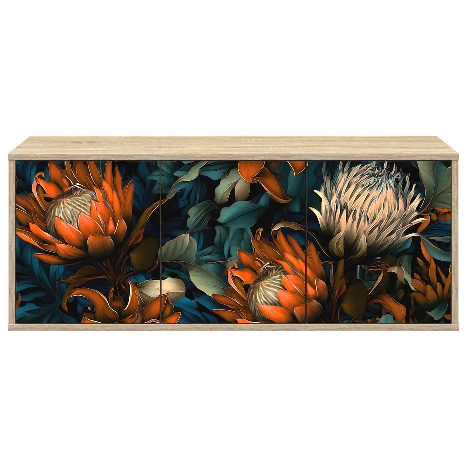 Wandgemonteerd tv-meubel LOCHEM 102 x 33 x 40 cm Sonoma Eiken