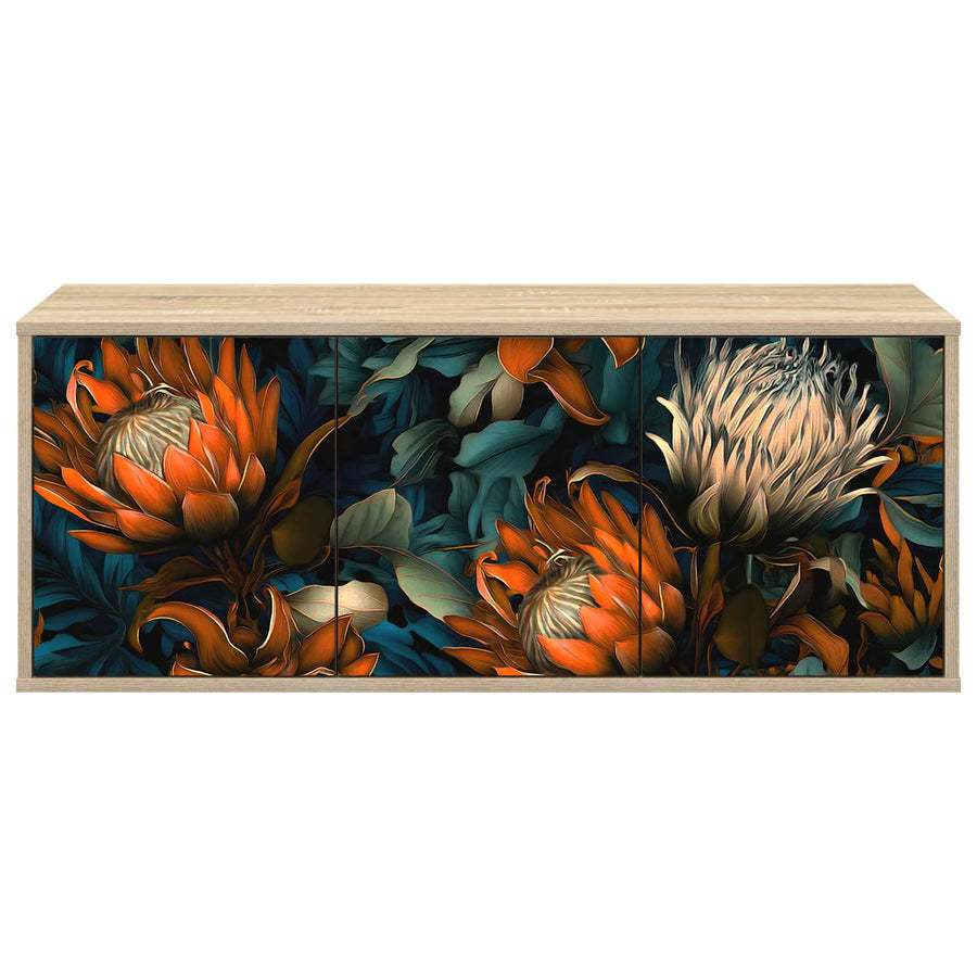 Wandgemonteerd tv-meubel LOCHEM 102 x 33 x 40 cm Sonoma Eiken