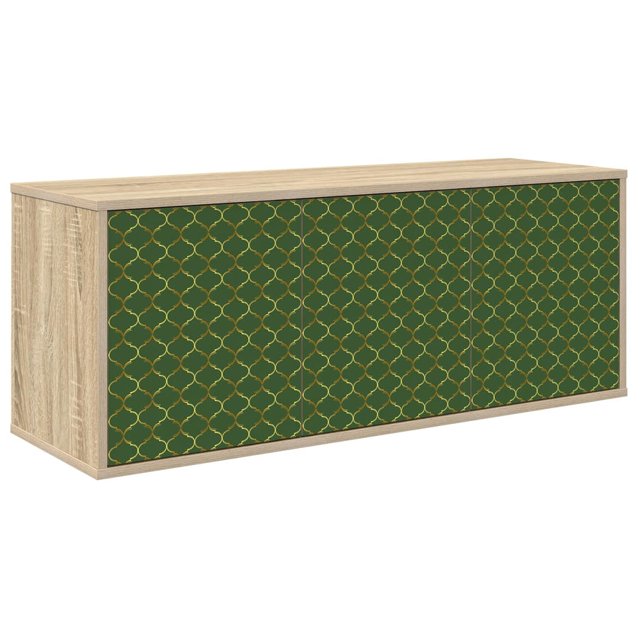 Wandgemonteerd tv-meubel GELEEN 102 x 33 x 40 cm Sonoma Eiken