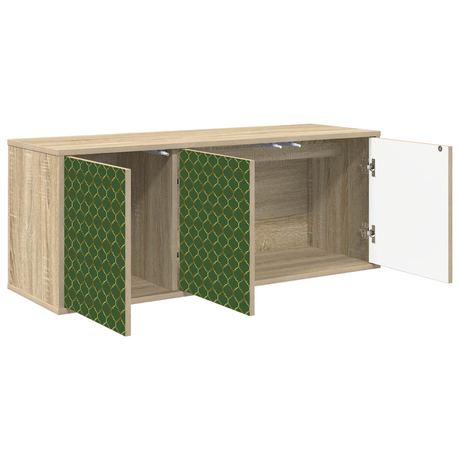 Wandgemonteerd tv-meubel GELEEN 102 x 33 x 40 cm Sonoma Eiken