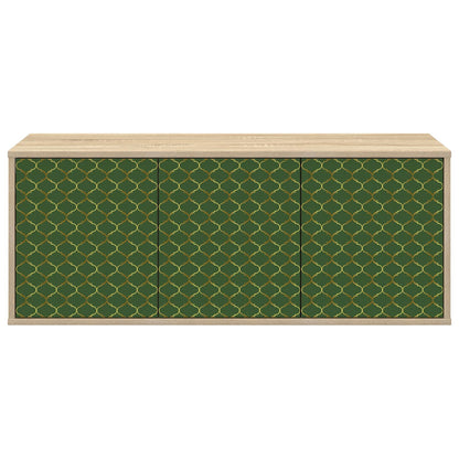 Wandgemonteerd tv-meubel GELEEN 102 x 33 x 40 cm Sonoma Eiken