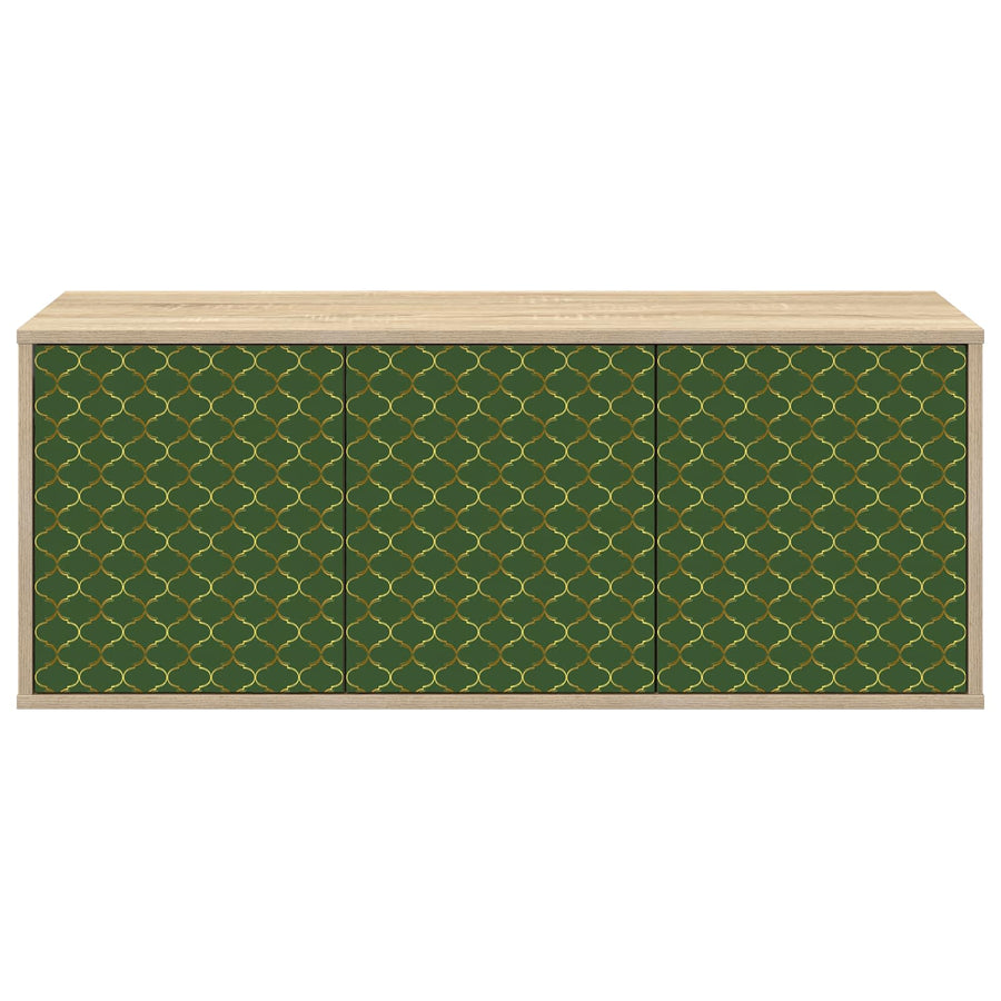 Wandgemonteerd tv-meubel GELEEN 102 x 33 x 40 cm Sonoma Eiken
