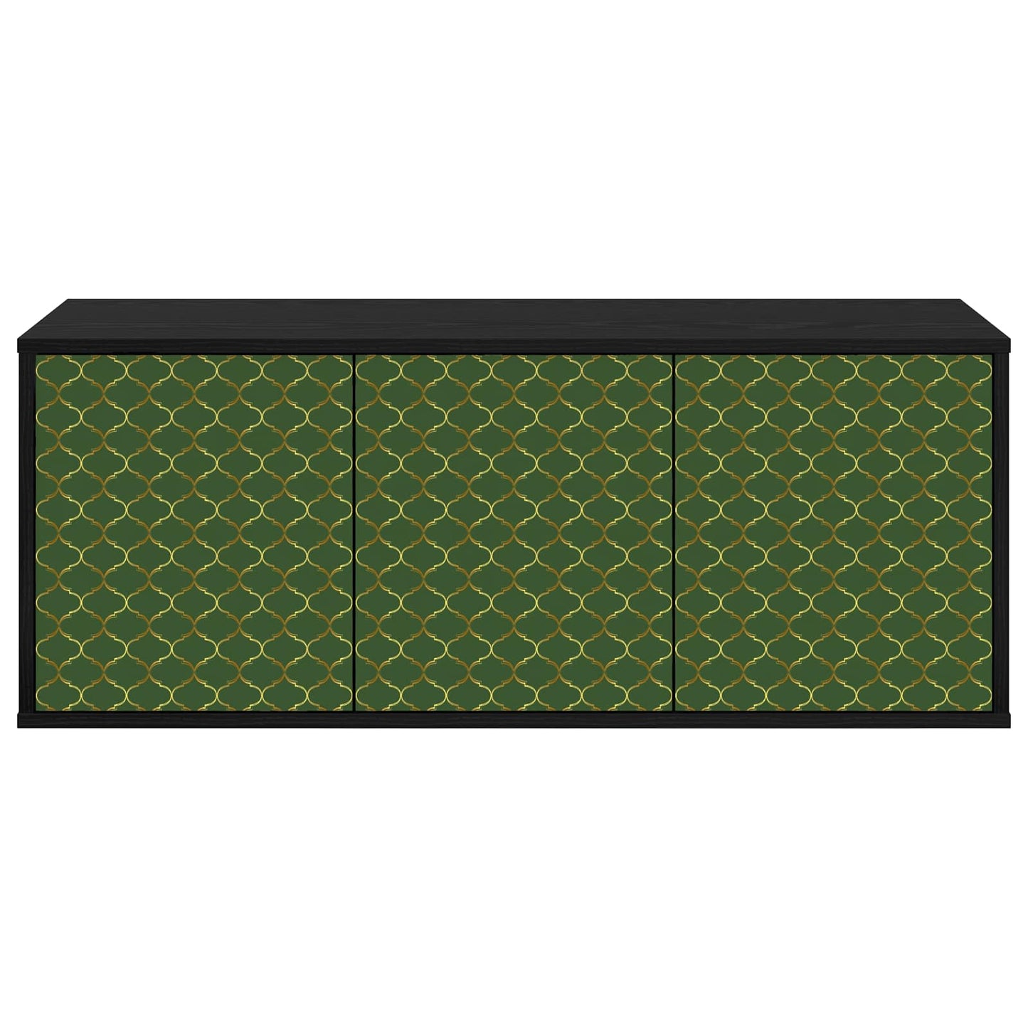 Wandgemonteerd tv-meubel GELEEN 102 x 33 x 40 cm Zwart eiken