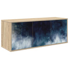 Wandgemonteerd tv-meubel RAALTE 102 x 33 x 40 cm Sonoma Eiken