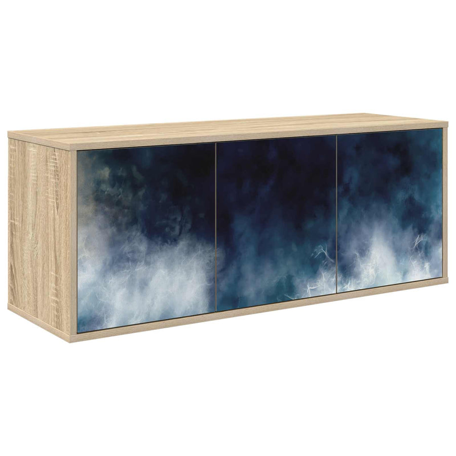 Wandgemonteerd tv-meubel RAALTE 102 x 33 x 40 cm Sonoma Eiken